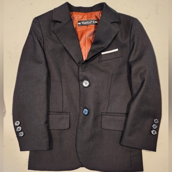 YuanLu 4 pc Black Suit Size 4 child - Picture 7 of 15